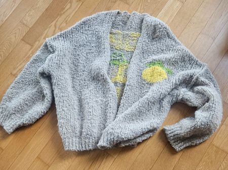 Neuwertiger Sommer-Strickjacke "Limoncello" TU beige/gelb