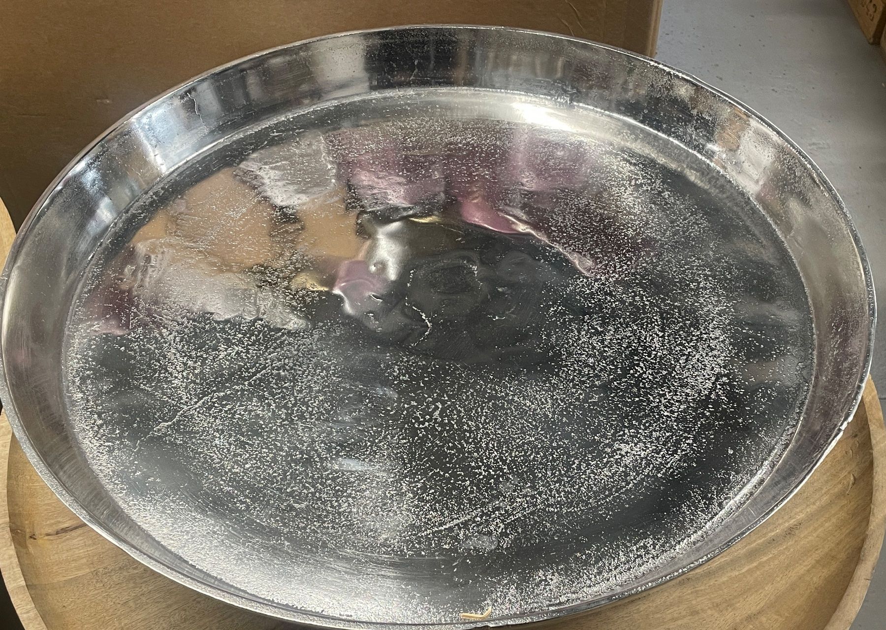 Tutte le decorazioni: Grosse Aluschale, Platte, Dekoschale Neu – Nuovo e nell'imballaggio originale da Volketswil venduto da rubin74 2