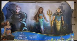 Disney Arielle, König Triton & Ursula Puppen Set, Neu!