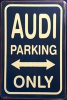 Rusty Blechschild-AUDI PARKING ONLY
