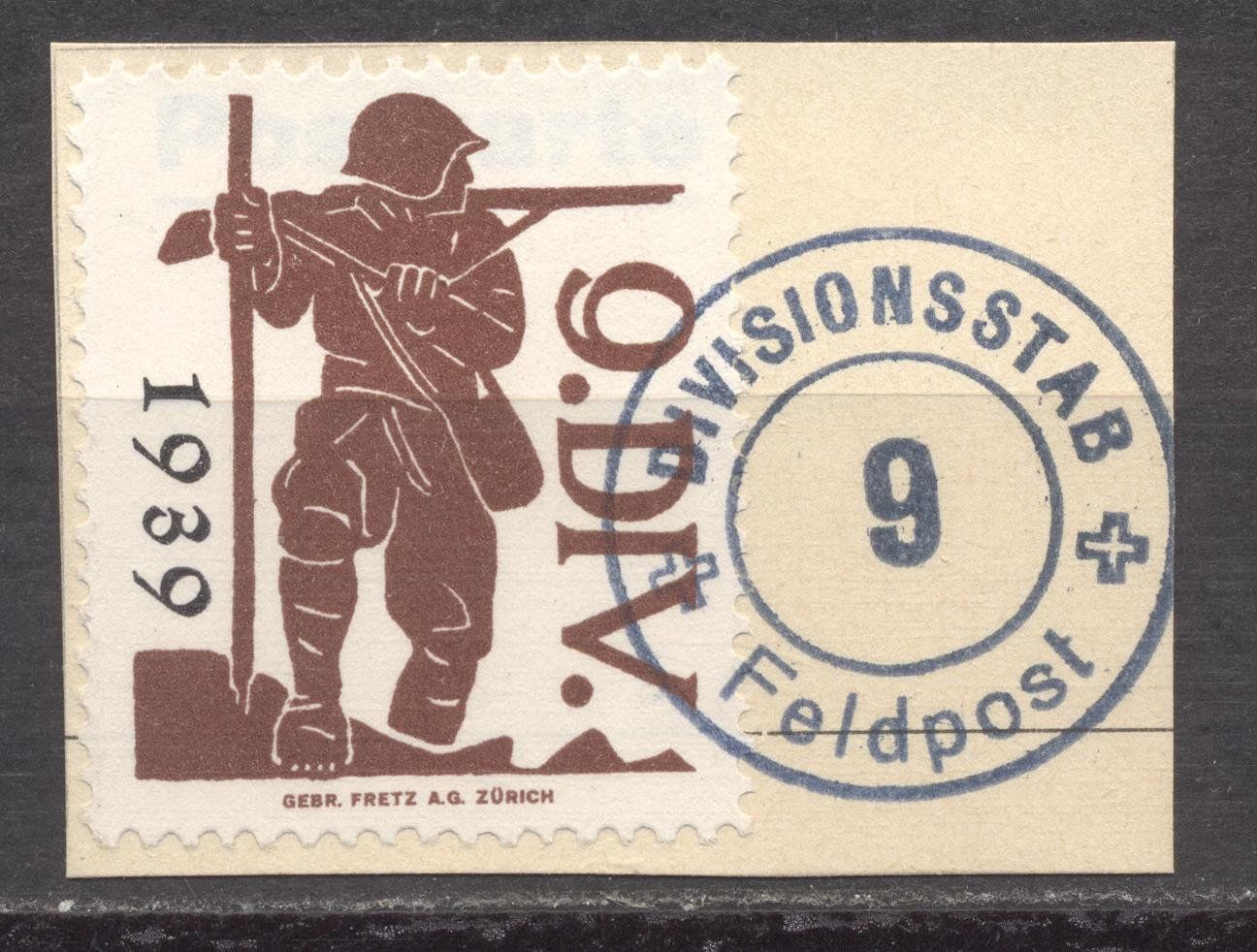 Tutti i francobolli: Kommandostäbe Nr. 83/1 o – Usato da Siebnen venduto da Fstaehli