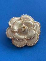 Luxus Elegante  Brosche Blume 🌼 Farbe: Gold/ Creme
