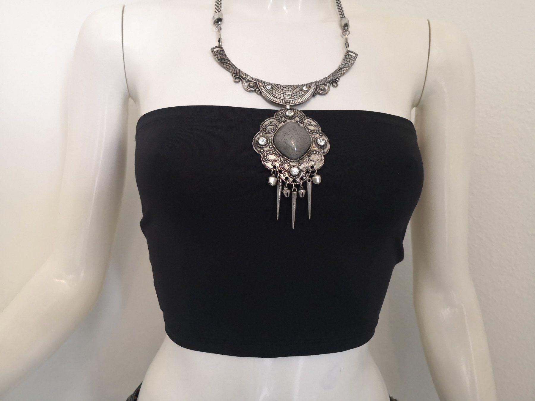 Mango Top: 🤩MANGO BANDEAU-TOP SCHWARZ STRETCH – Nuovo (secondo la descrizione) da Olten venduto da Naja-Twins-Twins 7