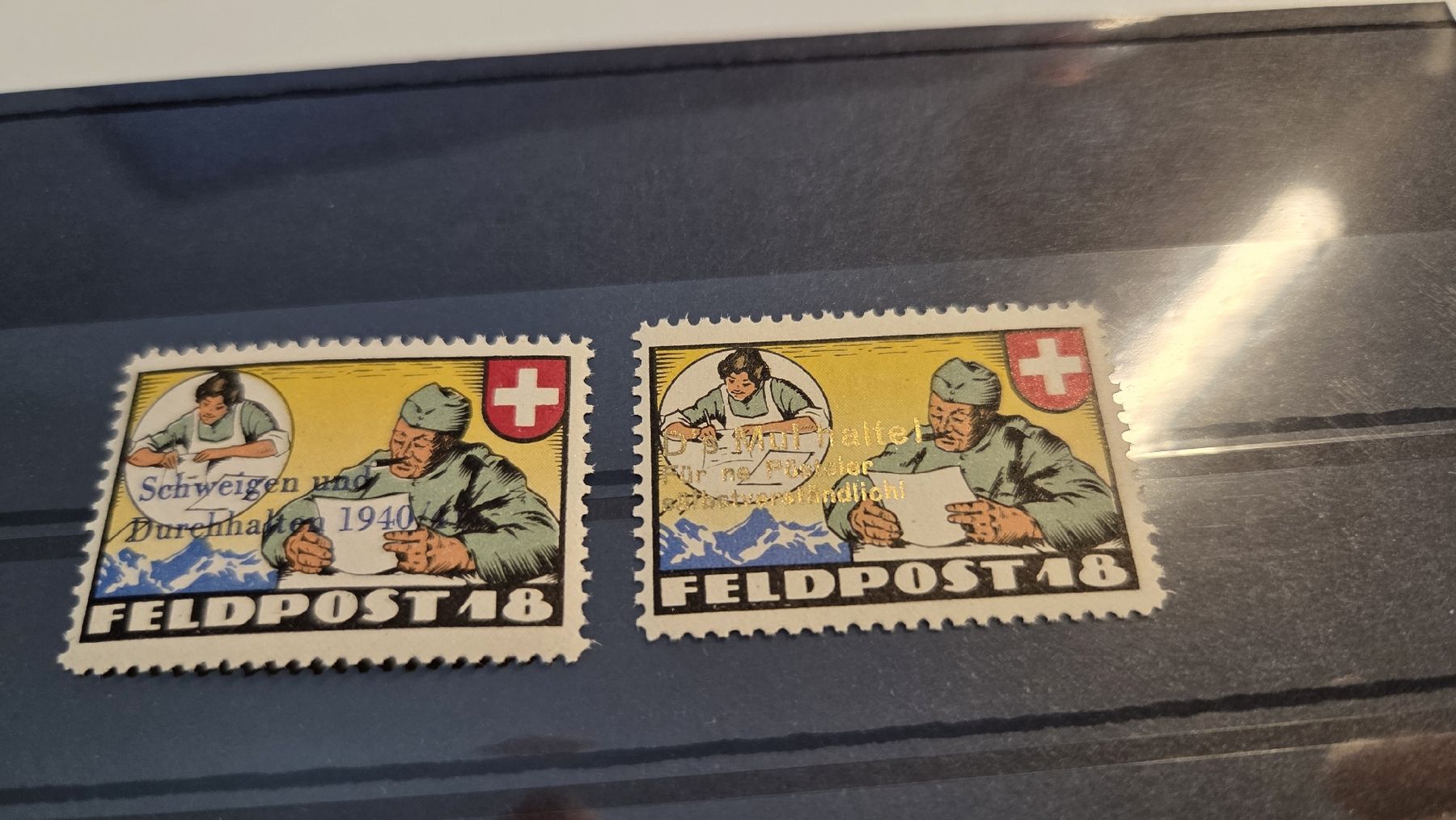 Tutti i francobolli: Feldpost Nr. 13 und 14 KW 125 – Usato da Arni AG venduto da Moth68