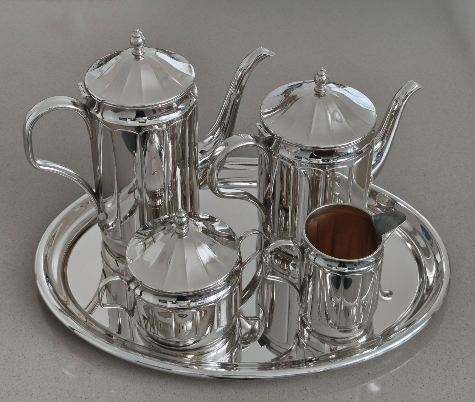 WMF Teiere: Tee - Kaffee - Gedeck WMF, 5 teilig, Art Déco – Usato da Zürich venduto da Tanteemma369 9