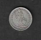 Alle Münzen: CH -  2  Fr.  1944  SILBER  Gebraucht – Gebraucht aus Gordola von coinsandnotes 1