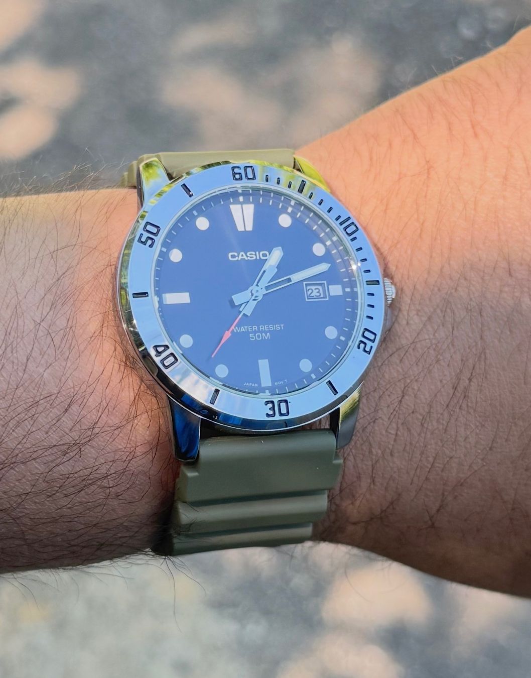 Casio Orologi: Casio Armbanduhren MTP-VD01-3EVUDF – Nuovo e nell'imballaggio originale da Adlikon b.Regensdf venduto da GPITIME