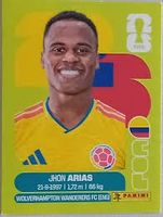 Panini Sticker FIFA WM 2026 Jhon Arias COL17
