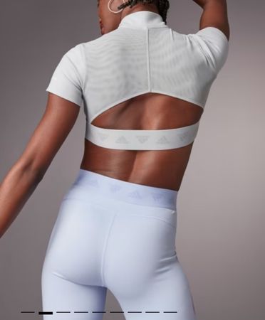 XS Adidas Aeroready Rückenfrei Crop Top  Neu m Etikett 25