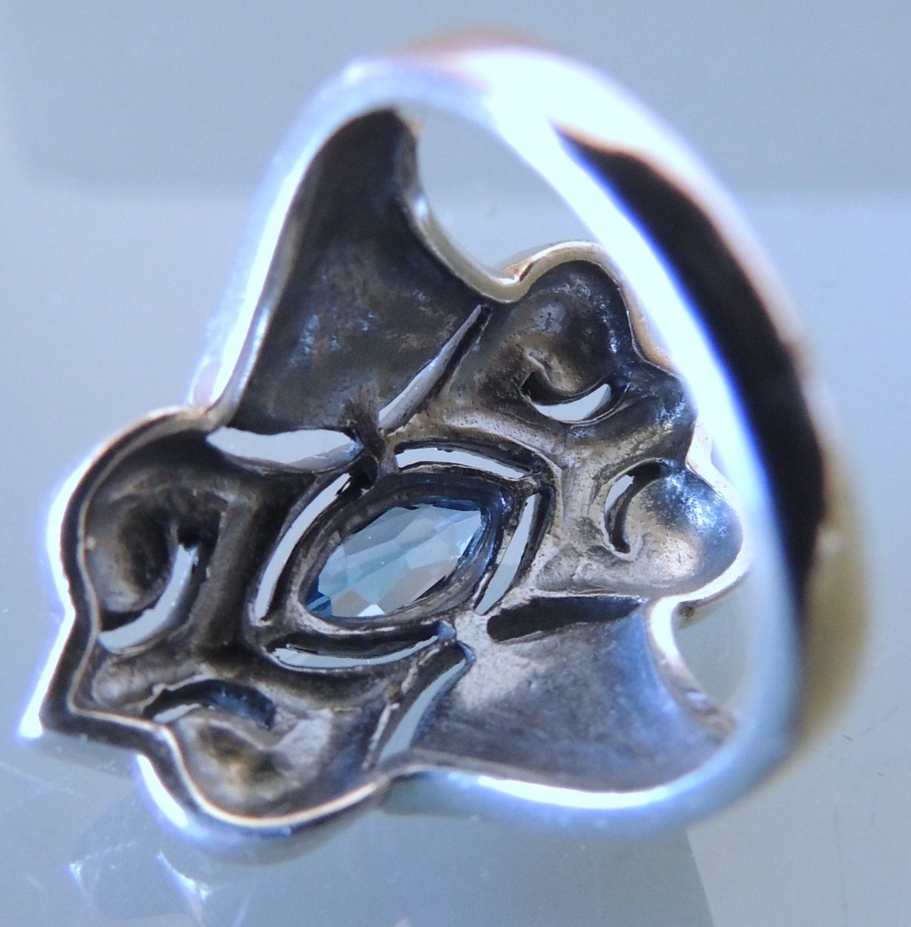 Anelli: Silber 925 Topas Fingerring Gr. 56 – Usato da Waldenburg venduto da schaller707 3