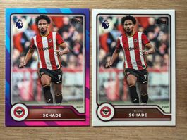 Soccer Kevin Schade PARALLEL & Base Topps PL 26/27
