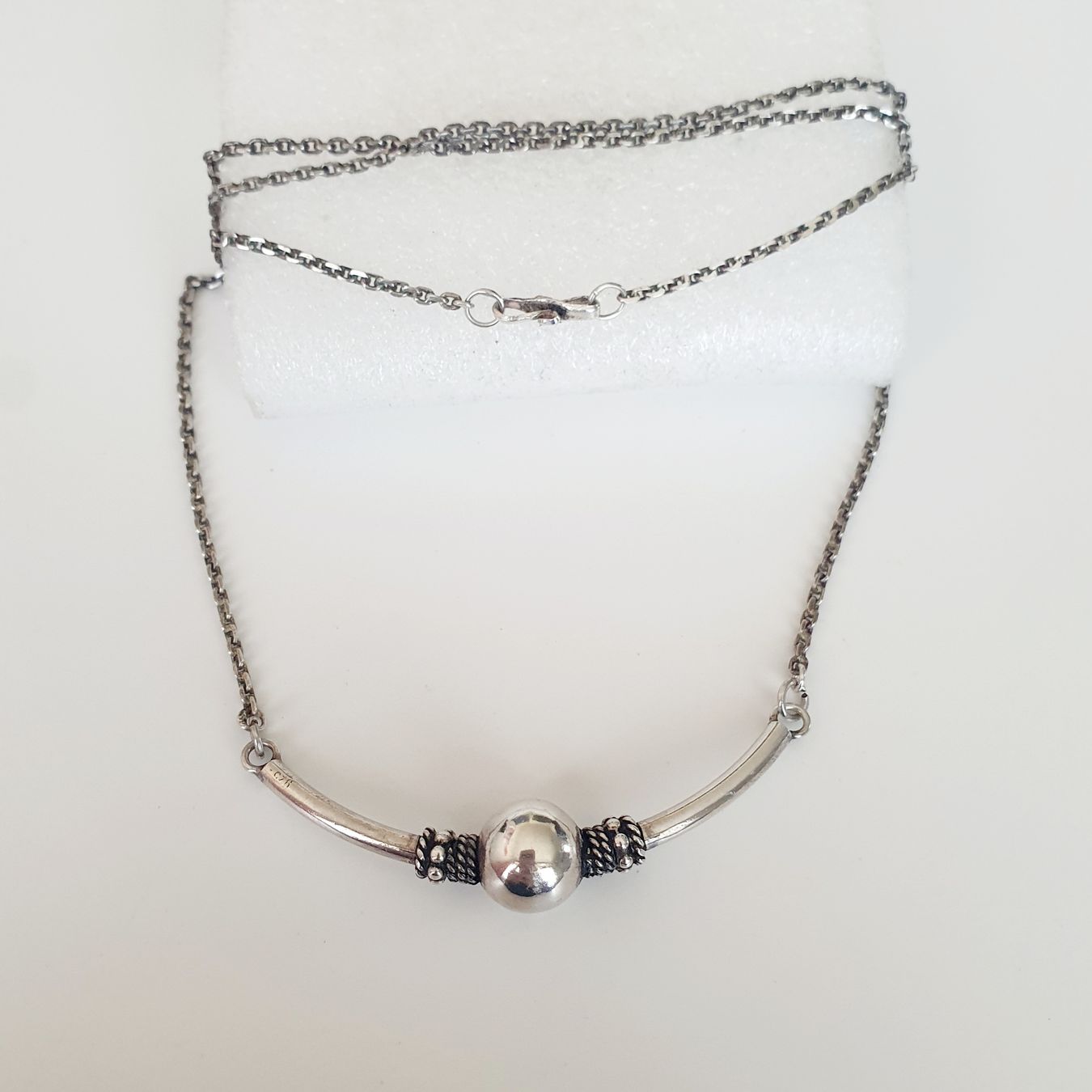 Catenine: Bali- oder Ethno-Stil Halskette 925 Kugeldesign  – Usato da Kreuzlingen venduto da Wunderkiste123