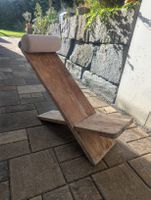 Einzigartiger Holz Liegestuhl