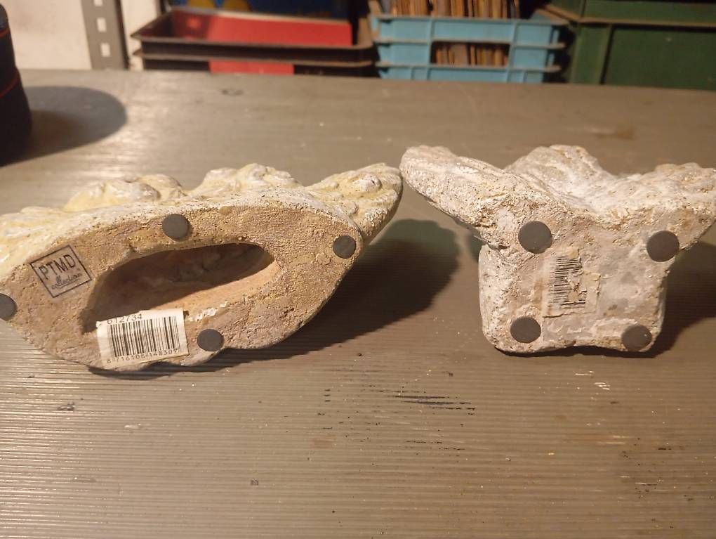 Alle Dekorationen: 2 Engelsfiguren aus Beton – Gebraucht aus Basel von Petergunn 3