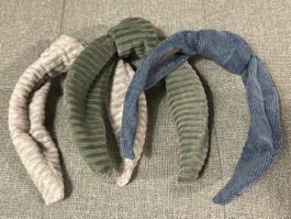 3x Haarreif mit Knoten Cord - Haarbanduschi