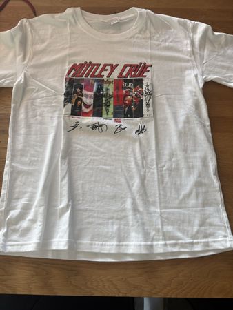 T-Shirt Mötley Crüe Herren Weiss Grösse L neu