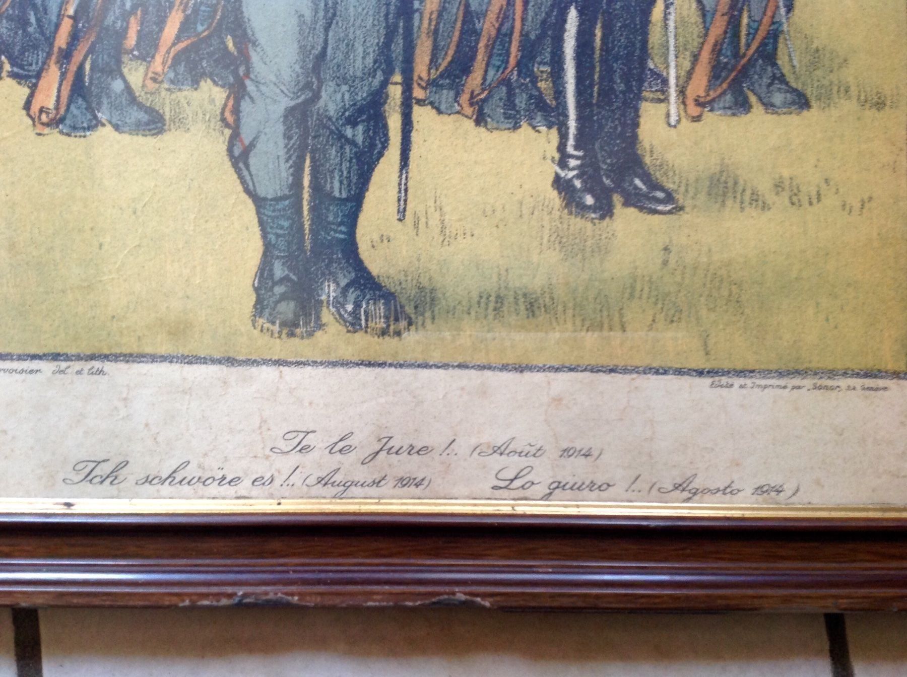 Poster & Bilder: Plakat Gerammt 1 Weltkrieg – Gebraucht aus Endingen von nathan05 3