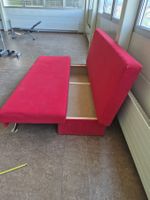 Sofa mit Stauraum rot gebraucht ca. 200 cm