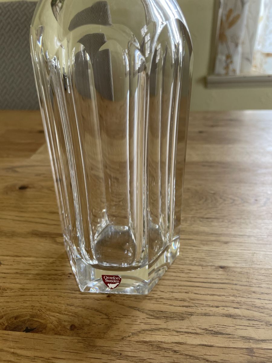 Caraffe: Schwere Kristall Karaffe Orrefors Sweden – Usato da Flawil venduto da Naphtali 1