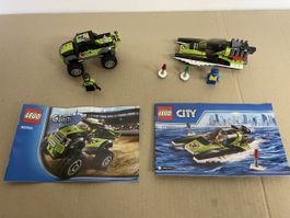 Lego City Monster Truck speedboad 60055 + 60114