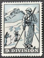 Soldatenmarke 2.WK, 9. Division, gekreuzt, Wi Kdo 92