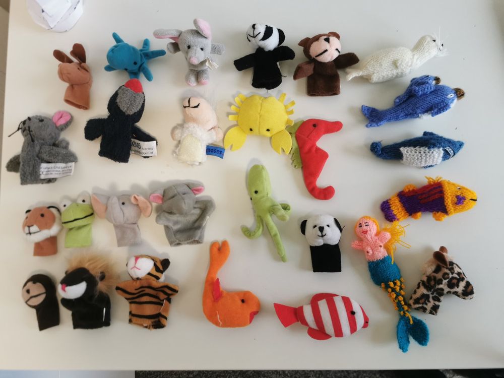 Produktbild von SUPVOX 15 Stück Teiliges Fingerpuppen Mit Großen Augen Pädagogisches