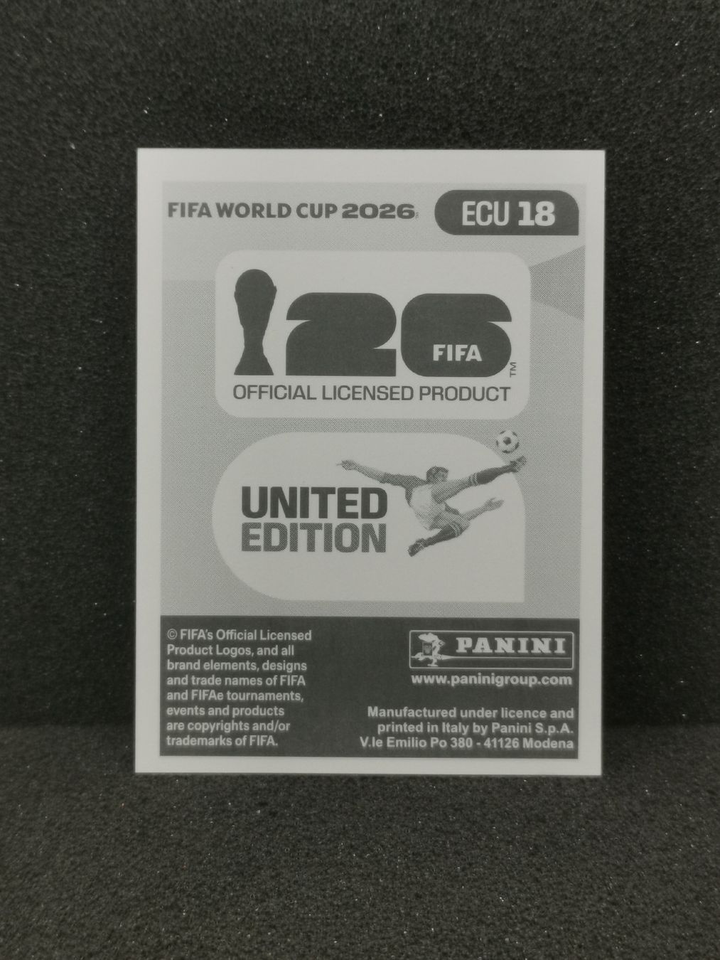 Panini Carte collezionabili: Panini Wm 2026 Sticker :Alan Minda Ecu 18 – Usato da Einsiedeln venduto da sza_588x 1