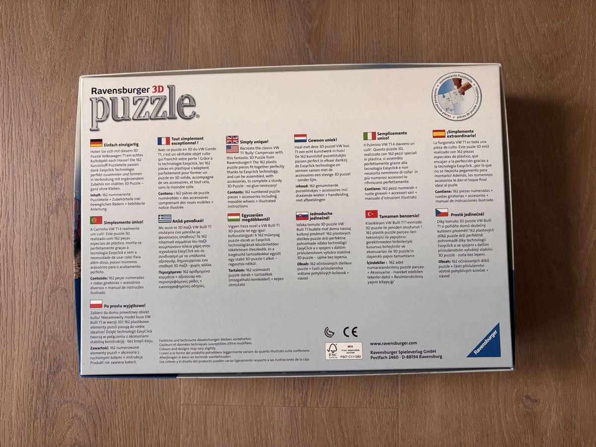 Ravensburger Puzzle: Ravensburger 3D Puzzle VW-Bus – Nuovo e nell'imballaggio originale da Rotkreuz venduto da fra_6f8f 1