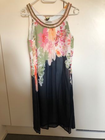 Sommerkleid mit Perlenbesatz Malvin 36