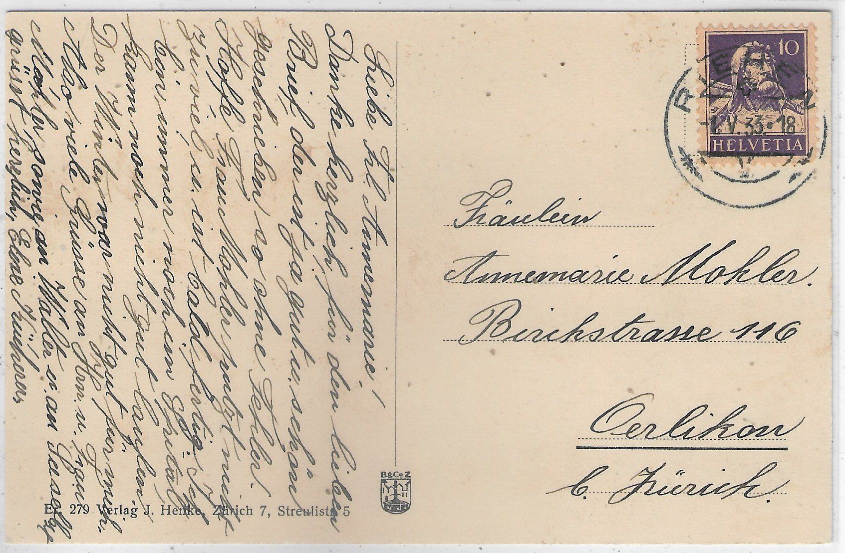 Cartoline postali: L- Toeplitz - Ringelreihen – Usato da Ettingen venduto da Kartenplanet 1