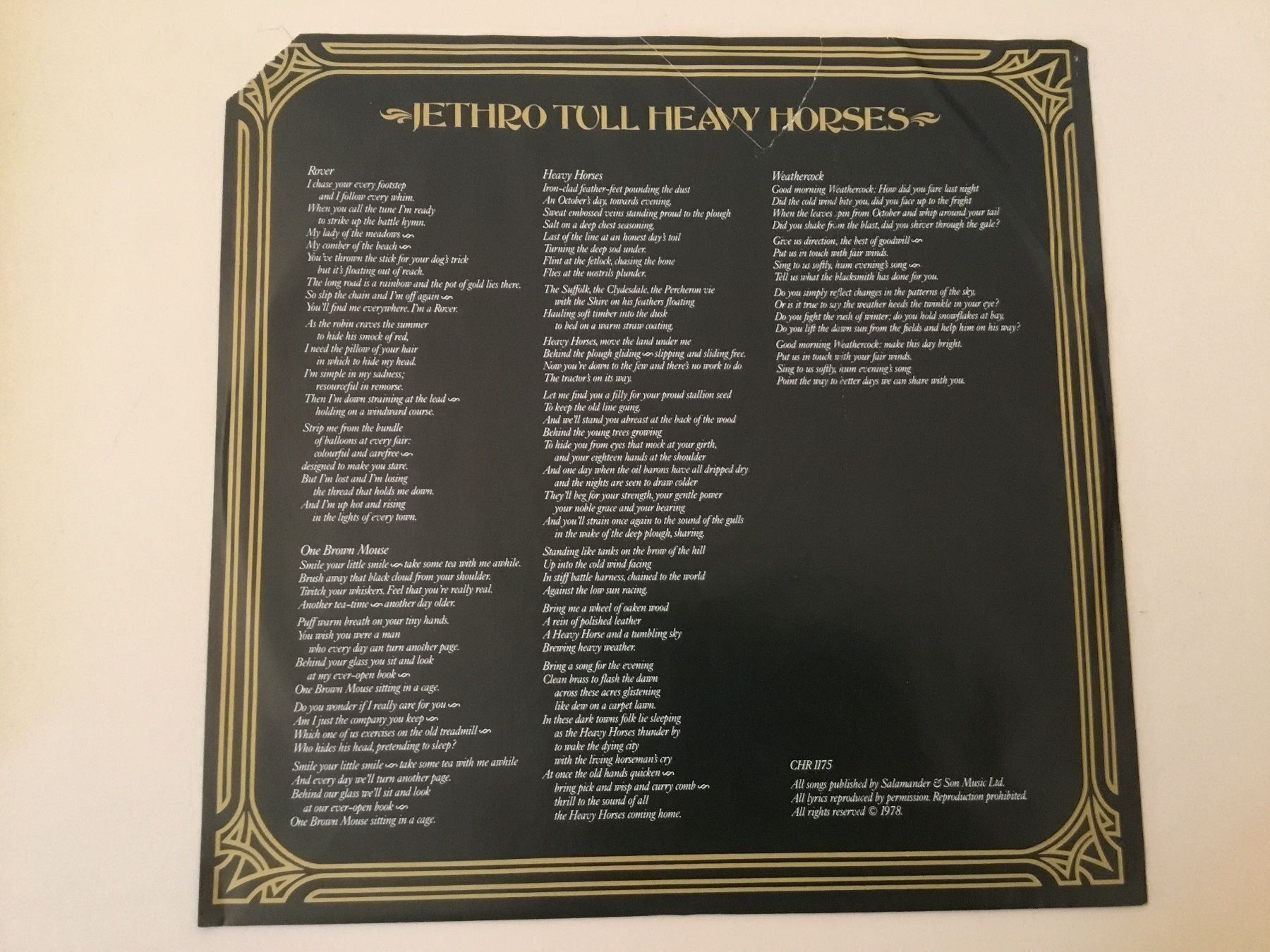 Dischi in vinile: Jethro Tull / Heavy horses – Nuovo (secondo la descrizione) da Kreuzlingen venduto da Schuggerman 3