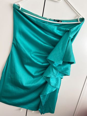 Robe courte turquoise en M