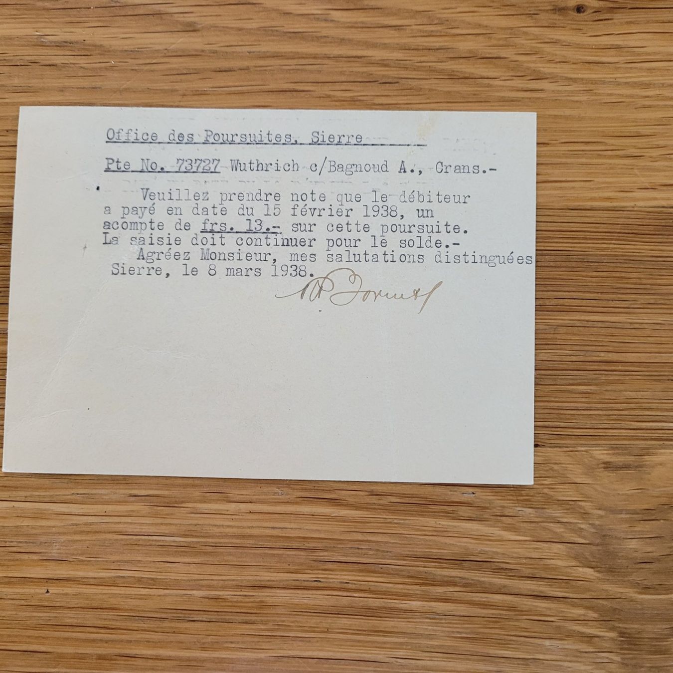 Tous les timbres: GS Sierre 1938 – D'occasion à Biel/Bienne par Destockweb 1