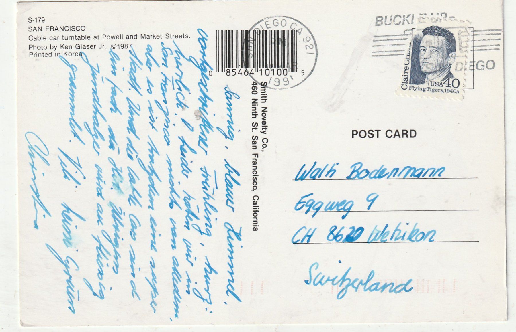 Cartoline postali: Aurobus un San Franciso – Usato da Lumbrein venduto da made02 1