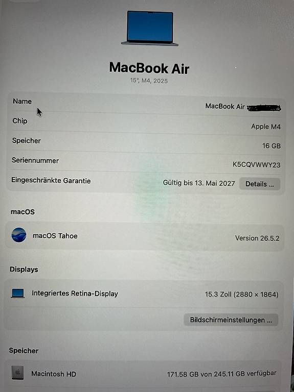Apple Notebook: MacBook Air 2025 – Usato da Corgémont venduto da ivia71 2