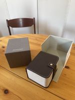 Boîte montre Baume & Mercier cuir marron