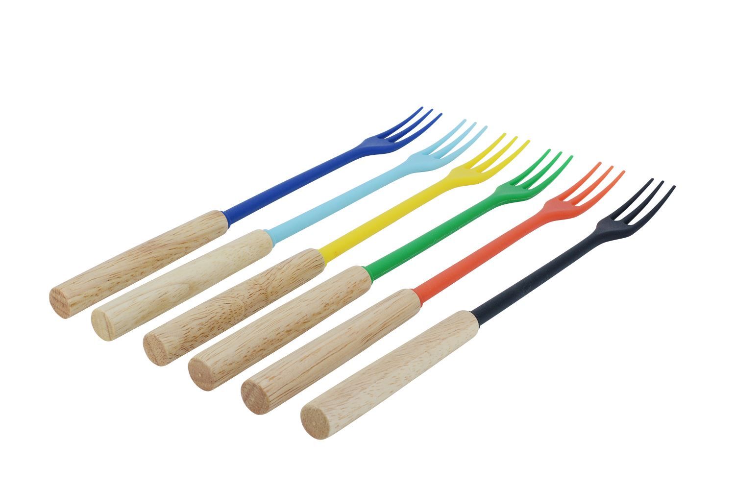 Forchette: Käsefonduegabel "Protect Holz" Set 6 Stk – Nuovo e nell'imballaggio originale da Wettingen venduto da kochshop 1