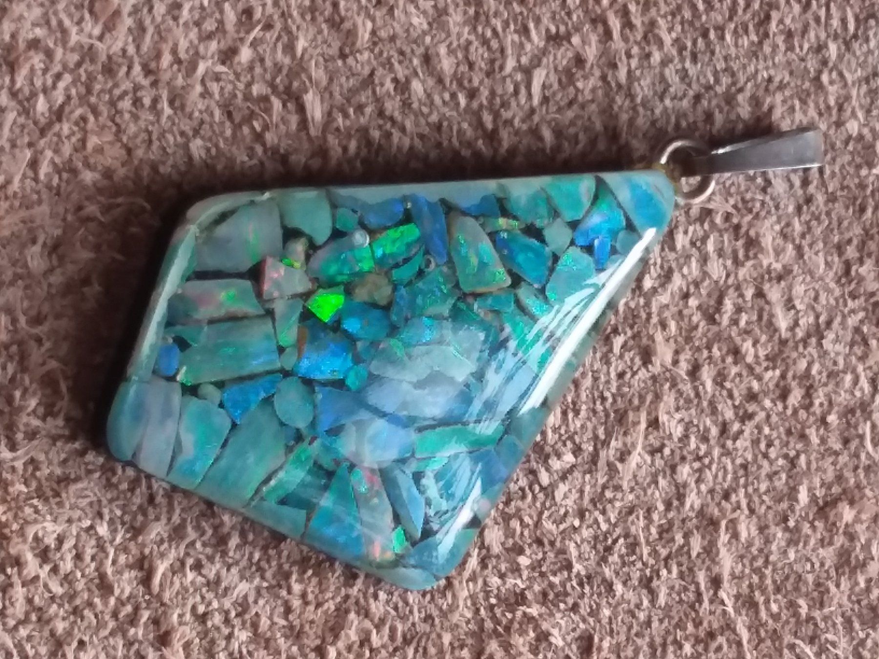 Anhänger: Echter OPAL Anhänger mit Sterling Silber Oese – Gebraucht aus Zürich von helsan 8