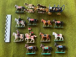 Zinnfiguren, bemalt, bespielt