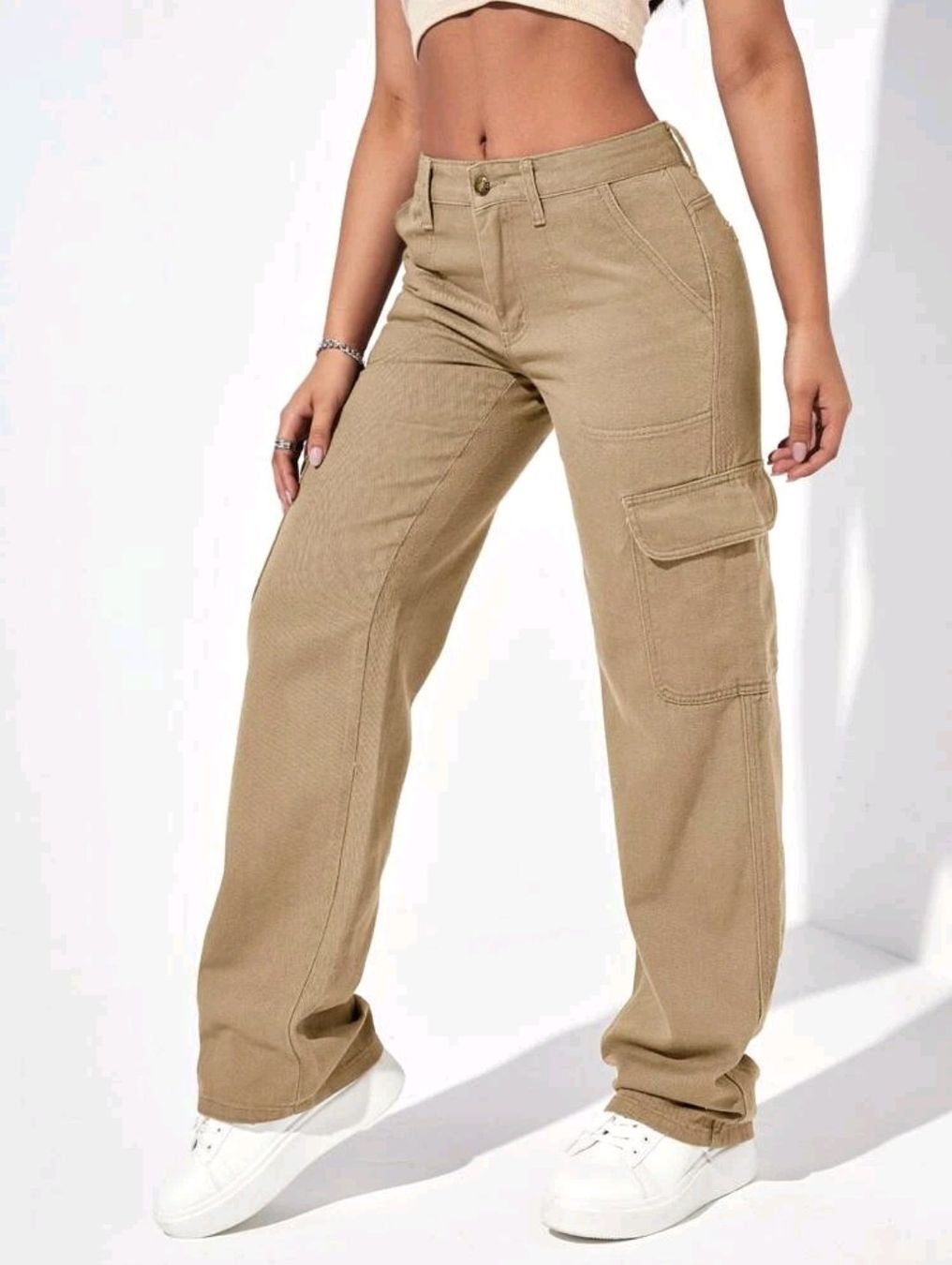 Jeans: Cargo Jeans Gr. XS grün oder beige (VERSAND möglich) – Neu und originalverpackt aus St.Peterzell von the2ndchance 2