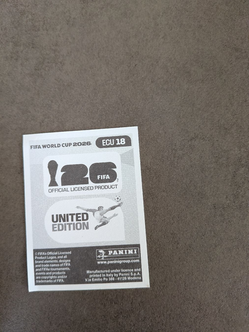Panini Sammelbilder & Trading cards: Panini Bild ECU 18 – Gebraucht aus Eschenbach SG von SanFranciscoCalifornia 1