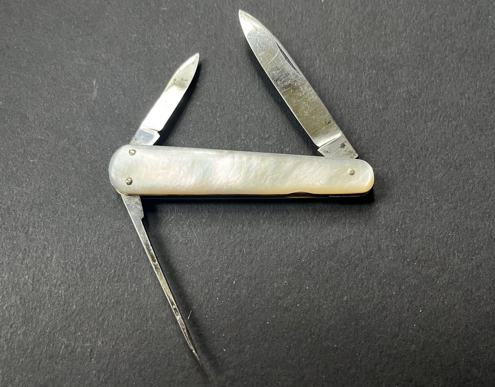 Coltelli tascabile: Altes Perlmutt Sackmesser 78 mm - selten – Usato da Zürich venduto da FV.vintage