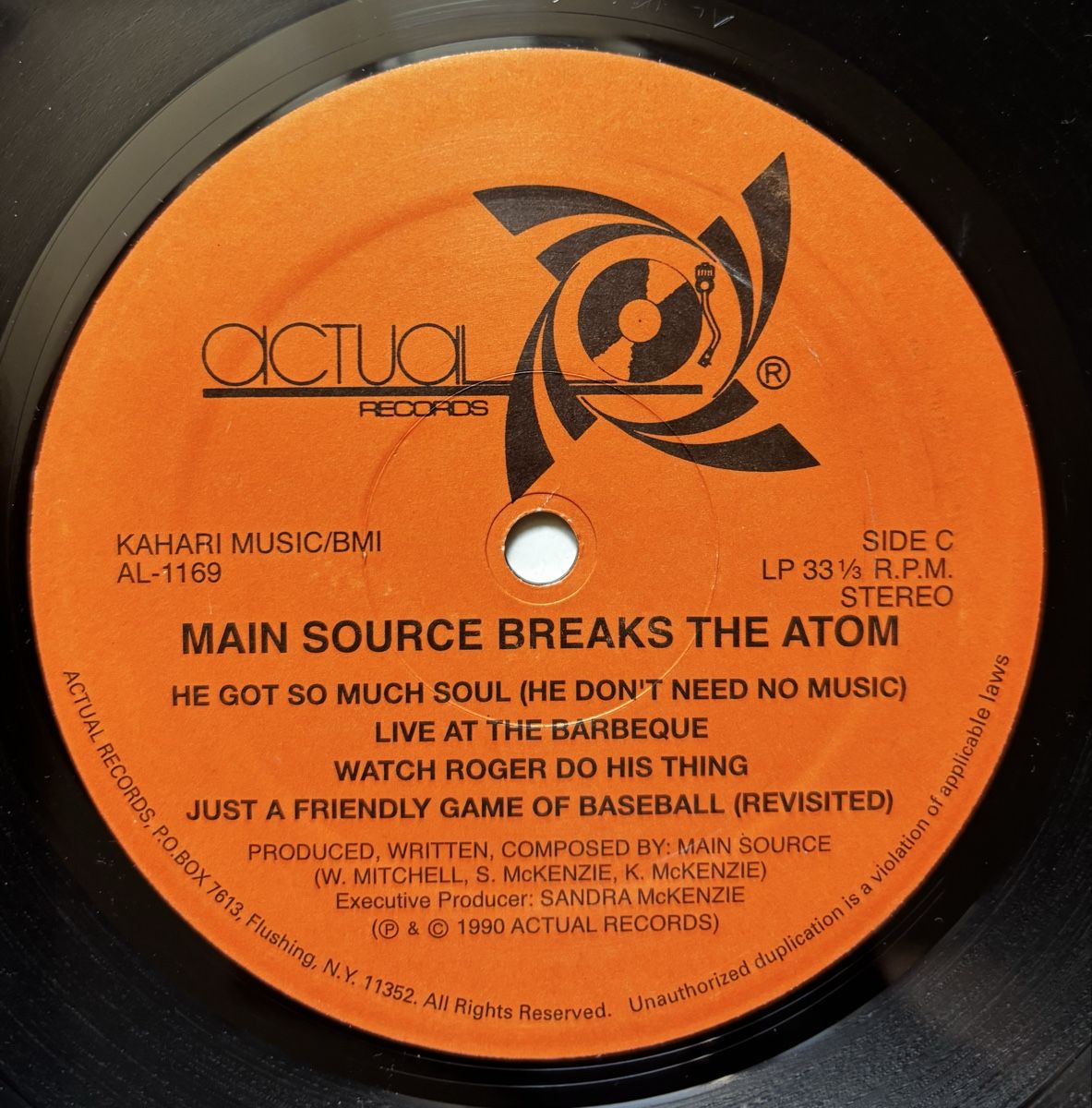 Dischi in vinile: Main Source Breaks The Atom LP 1990 VG+/VG+ – Usato da Neuchâtel venduto da Deivid2 2