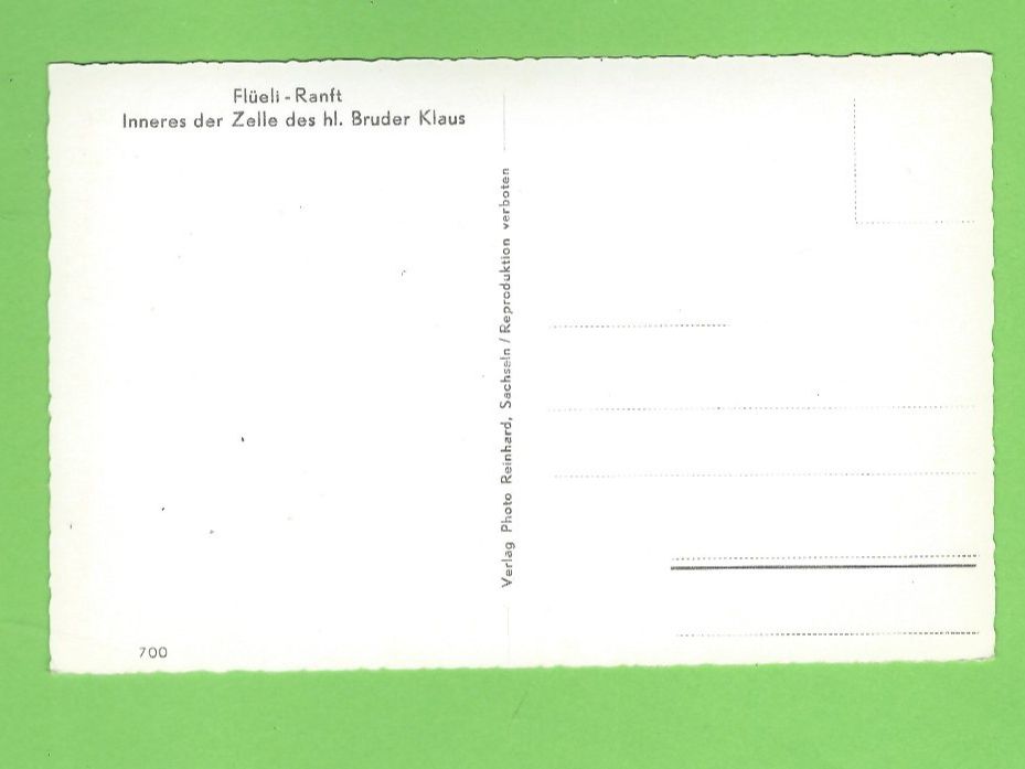 Cartoline postali: Bruder Klaus Zelle Flüeli-Ranft – Usato da Zürich venduto da t24_de 1