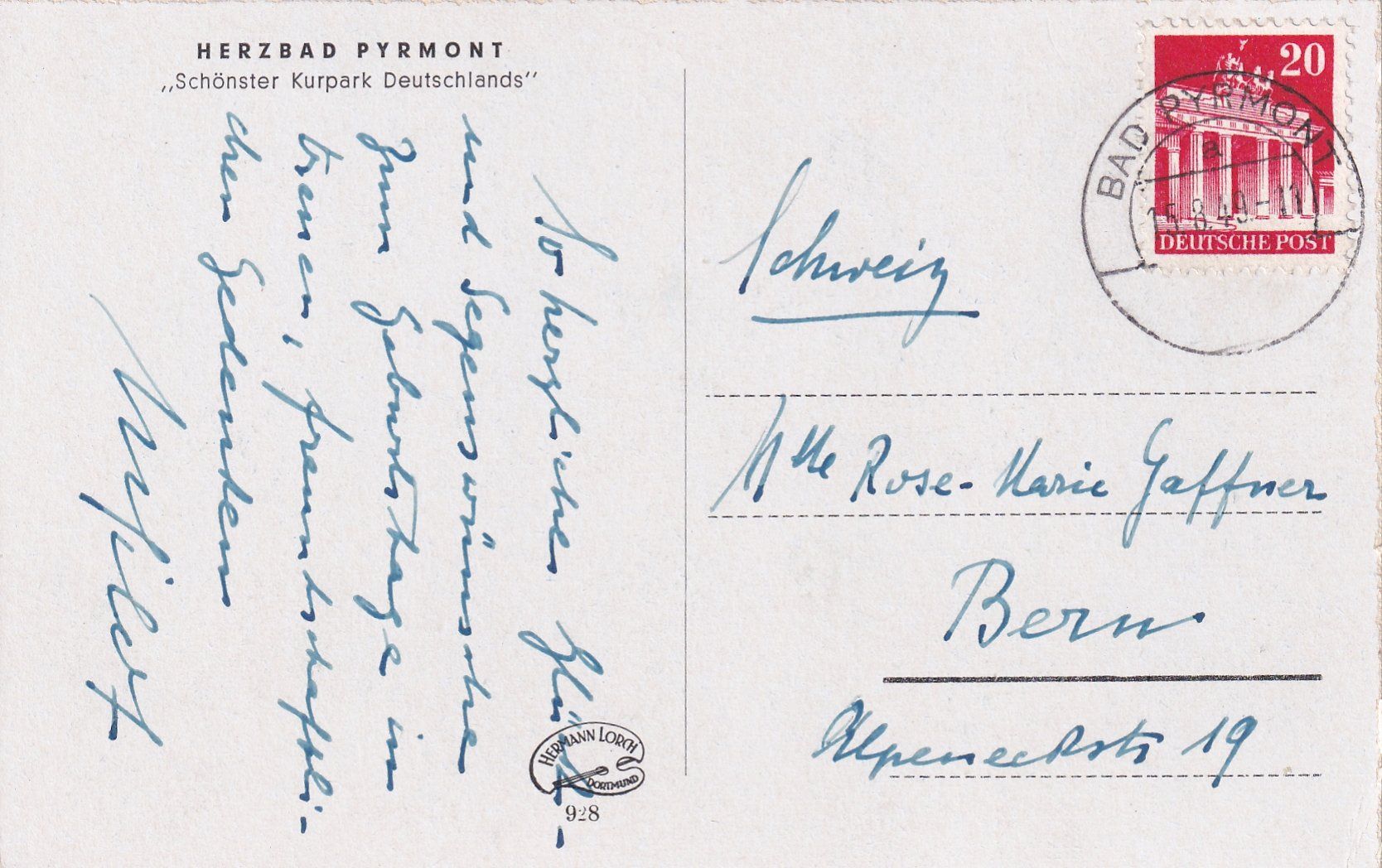 Cartoline postali: Bad Pyrmont - Fürstliches Schloss /mp – Usato da Hombrechtikon venduto da Rudolf07 1