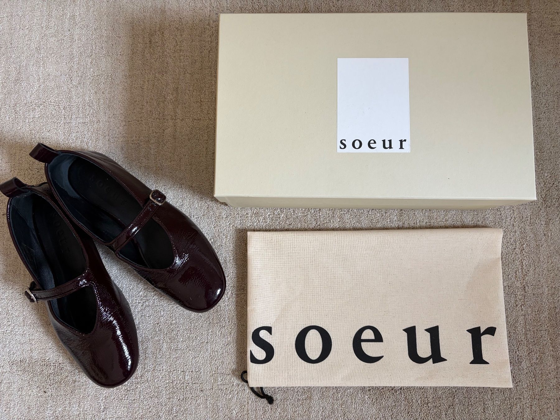 Soeur Scarpe da donna: Soeur Ballerina "Madeline" bordeaux – Usato da Zürich venduto da chat_noir