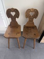 Antique wooden chairs