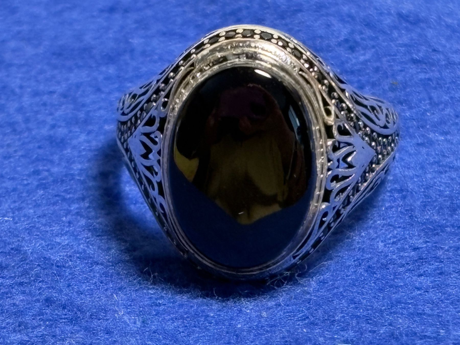 Ringe: Silberring 925, mit Onyx, Grösse 30 – Gebraucht aus St. Peterzell von verena40 6