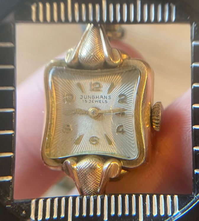 Gold Montre Junghans Femme Ancienne Junghans 15 Jewels