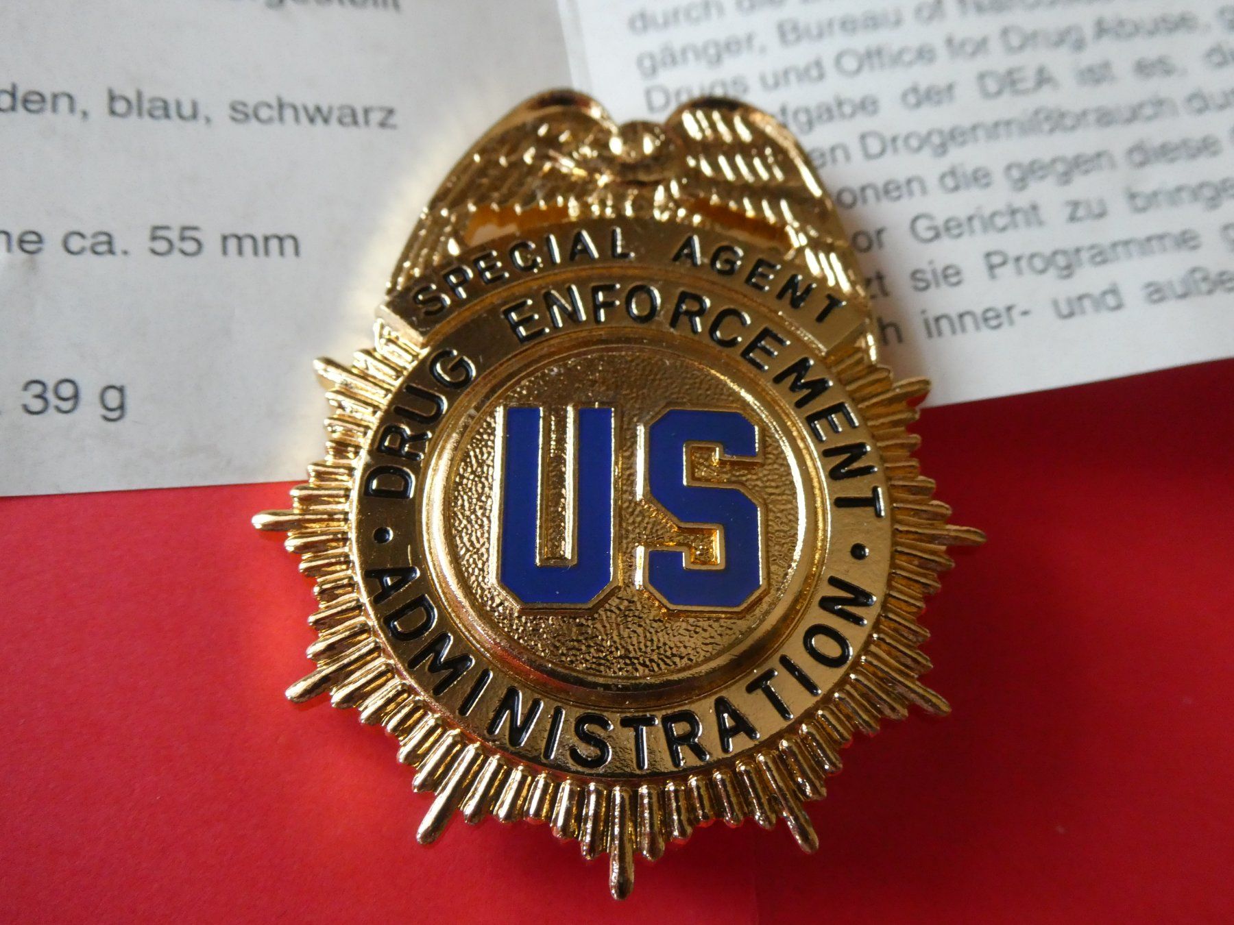 Medaglie: USA, Special Agent Drug Enforcement     Replika – Nuovo (secondo la descrizione) da Hinterforst venduto da Rohusri 1